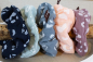 Preview: Haargummi Scrunchie - Leo dunkelblau - aus hochwertigen Musselin - handmade in Deutschland (Versandkostenfrei)