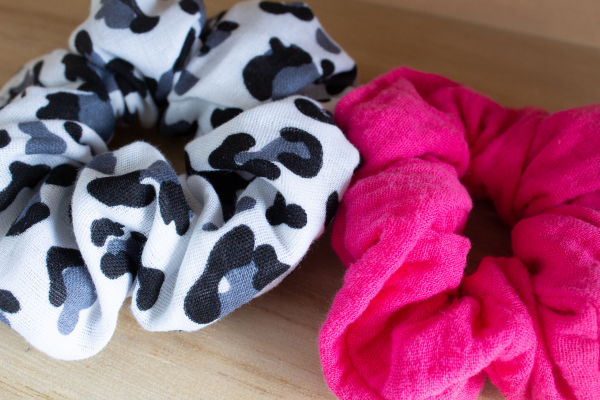 2er Set - Haargummi Scrunchie - aus hochwertigen Musselin - handmade in Deutschland (Versandkostenfrei)